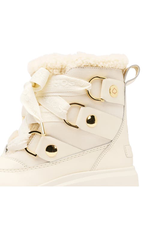 Sorel One Ave™ Alpine Genuine Shearling Trim Waterproof Boot In Neutral