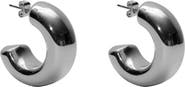 Argento Vivo Sterling Silver Huggie Hoop Earrings