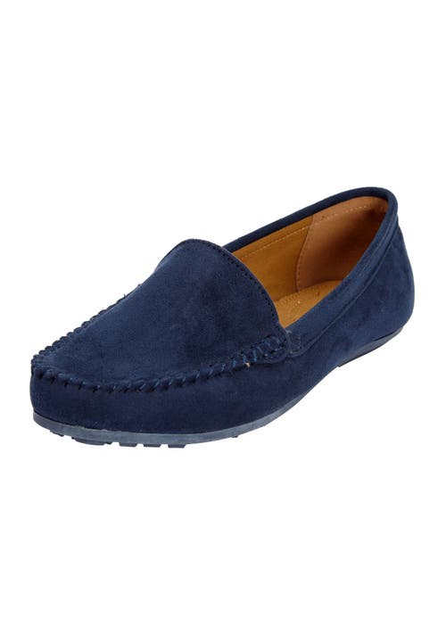 Comfortview The Milena Slip On Flat In Blue