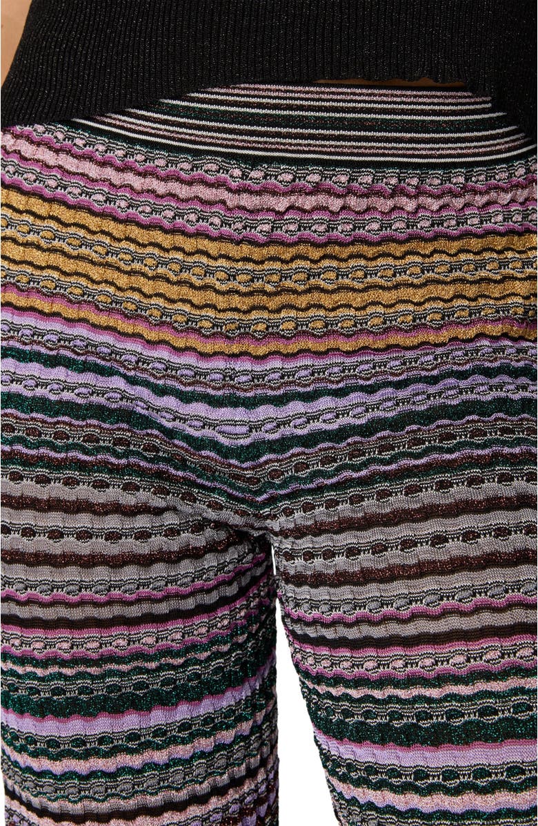 Missoni Straight Long Pants With Stripes, Alternate, color, Multicoloured