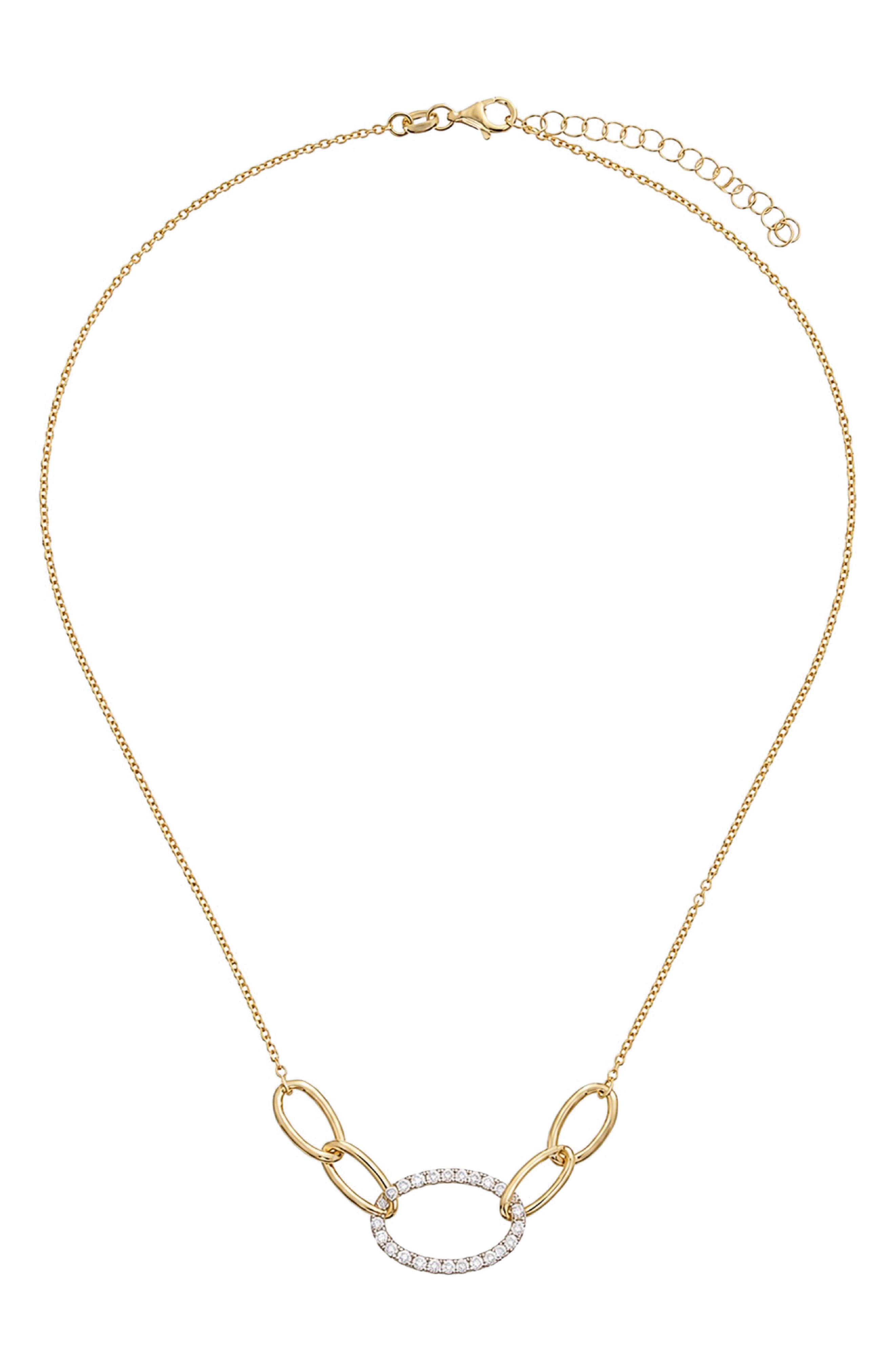 Crystal Link Chain Necklace