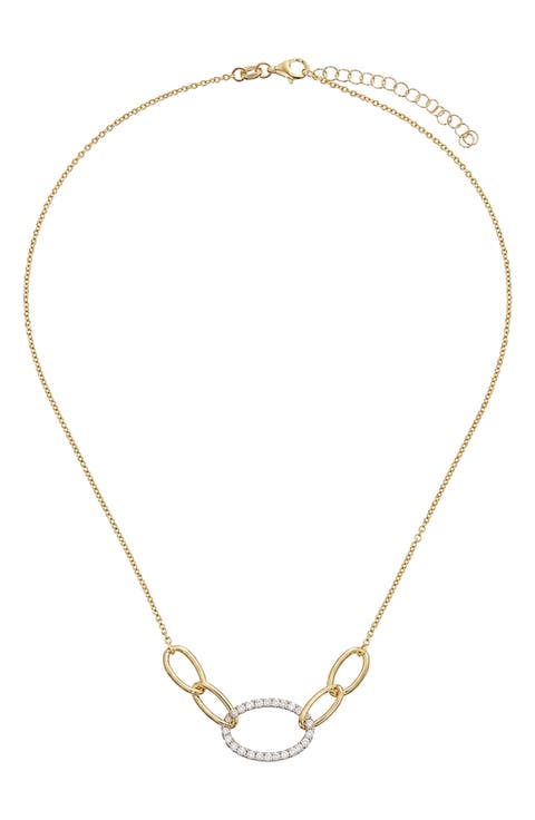 Crystal Link Chain Necklace