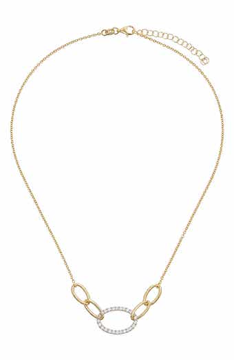 Crystal Link Chain Necklace