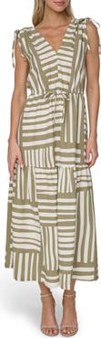 Calvin Klein Gauz A-Line Maxi Dress