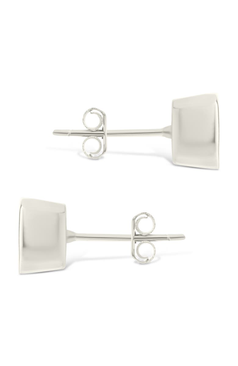 Sterling Forever Cushion-Cut Cubic Zirconia Stud Earrings, Alternate, color, Silver