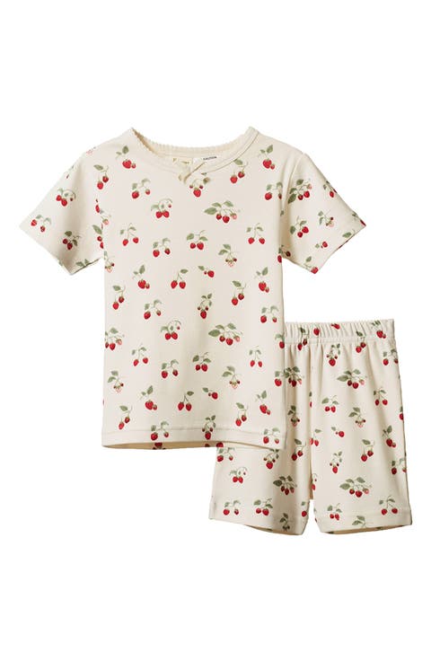 Kids' Print Organic Cotton Two-Piece Short Pajamas
