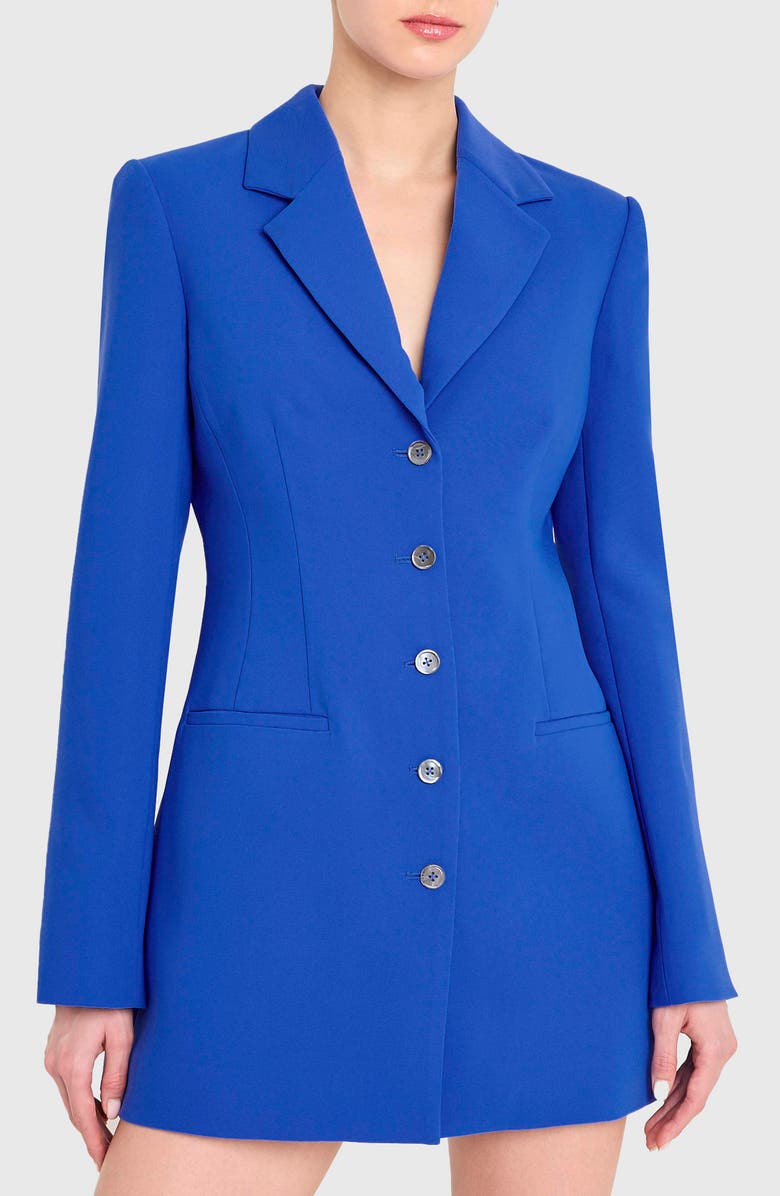Amanda Uprichard Peralta Blazer Romper, Alternate, color, Bblue