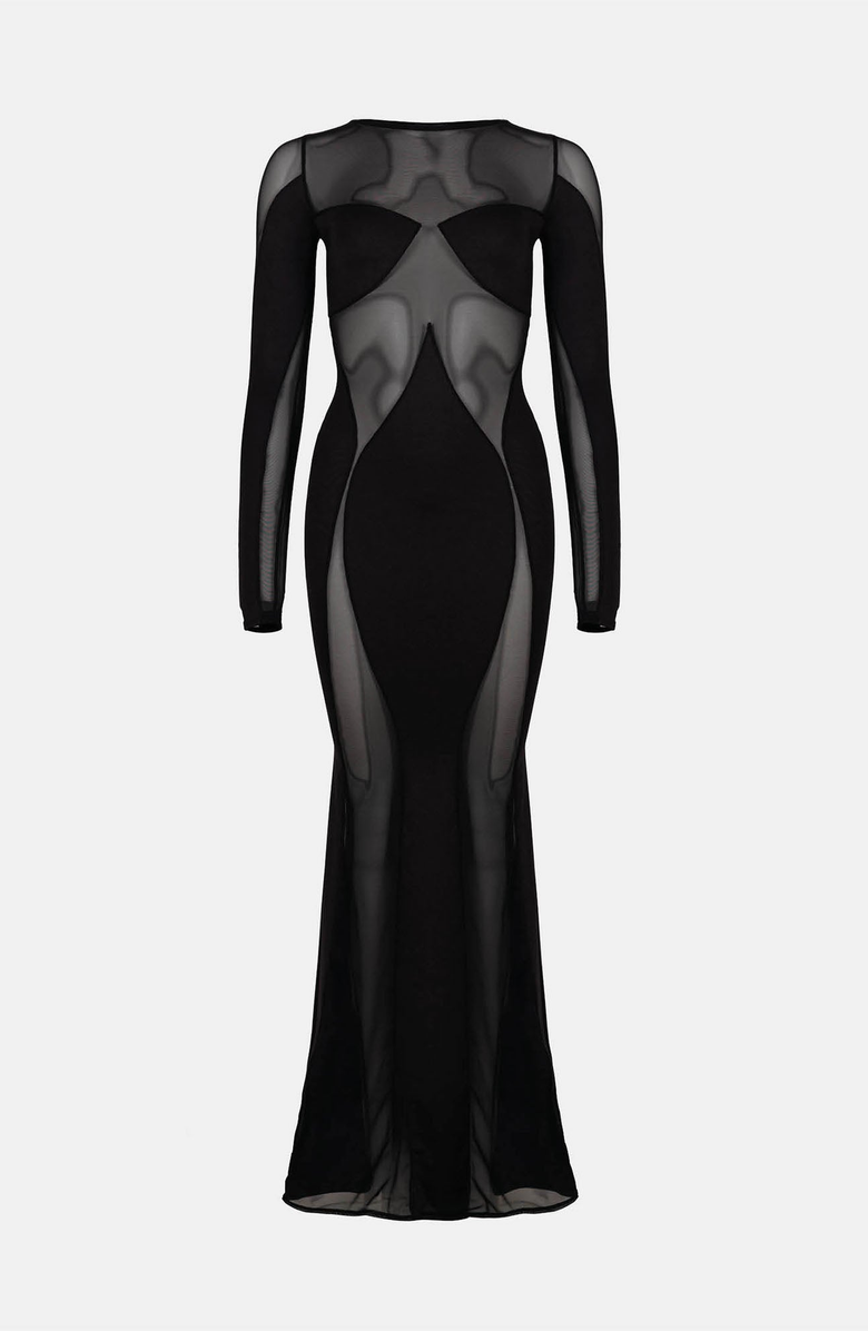 OW Collection Sierra Maxi Dress, Alternate, color, Black