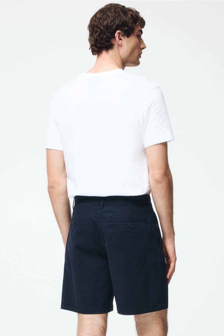 Relaxed Fit Chino Shorts, Alternate, color, Navy blue