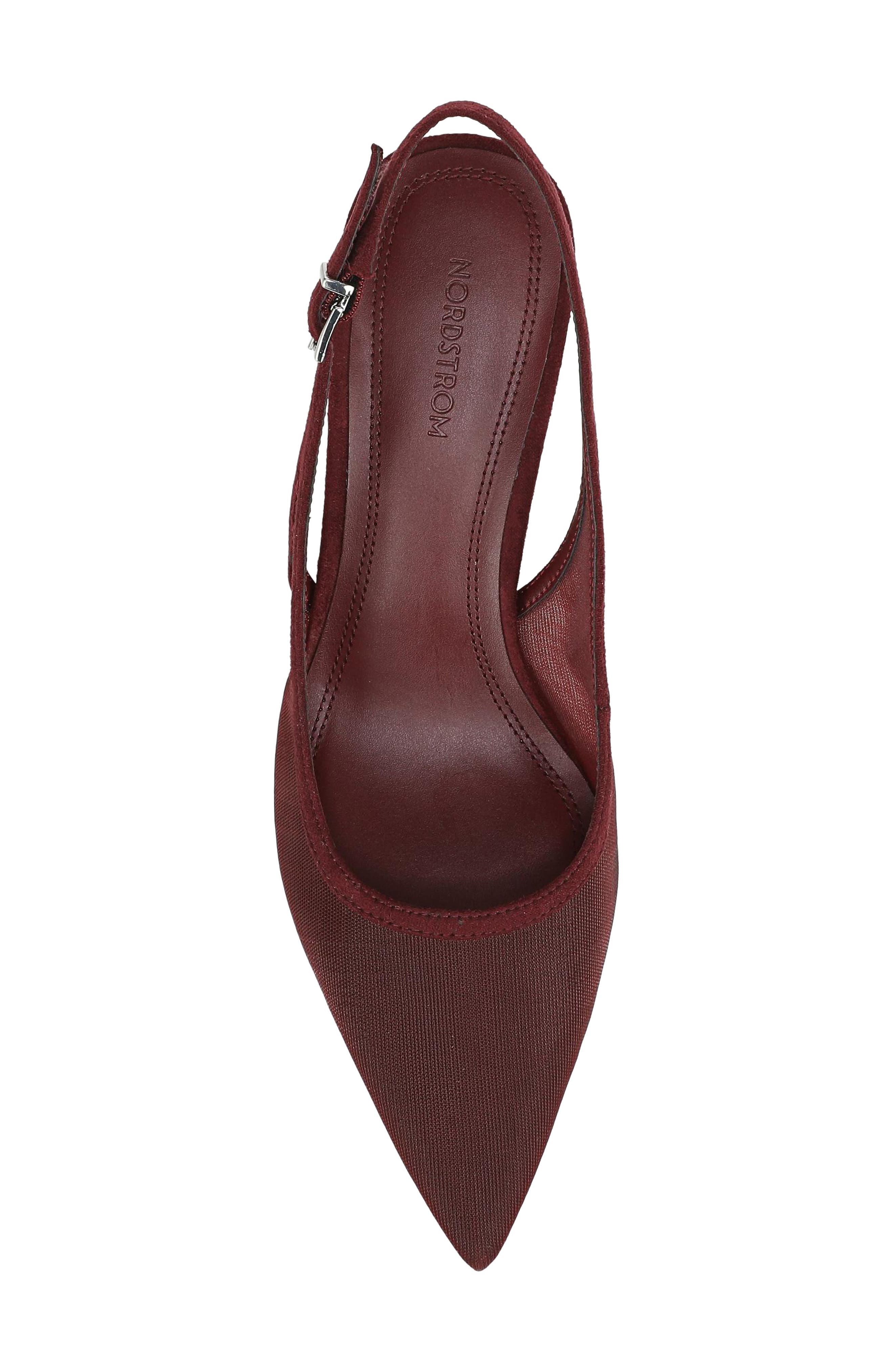 Liza Pointed Toe Pump (Nordstrom Exclusive), Alternate, color, BURGUNDY OXBLOOD