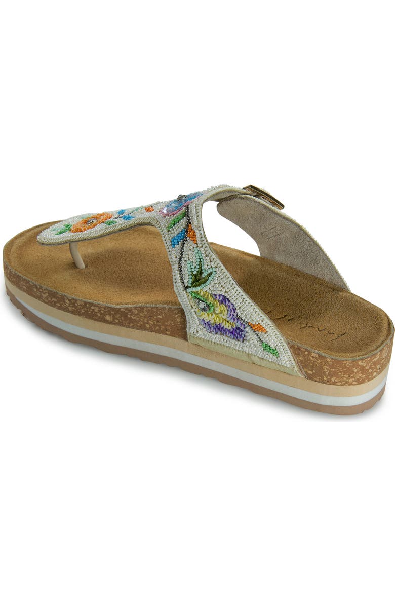 band of the free Pandora Beaded Floral Sandal, Alternate, color,