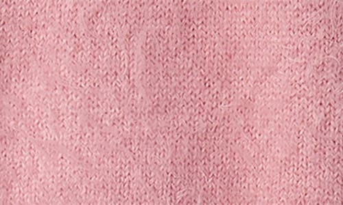 Hatley Shiny Intarsia Bow Fuzzy Knit Sweater In Pink