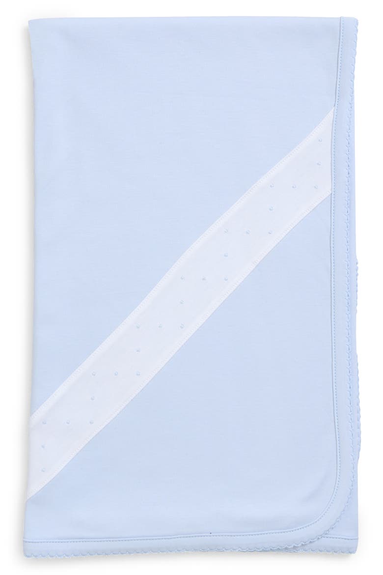 New Beginnings Pima Cotton Blanket, Main, color, LIGHT BLUE