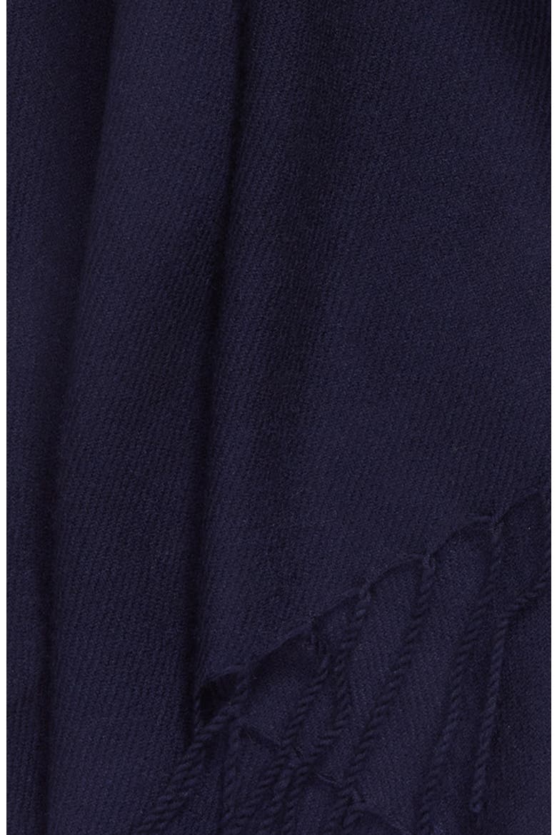 Tissue Weight Wool & Cashmere Scarf, Alternate, color, NAVY EVENING