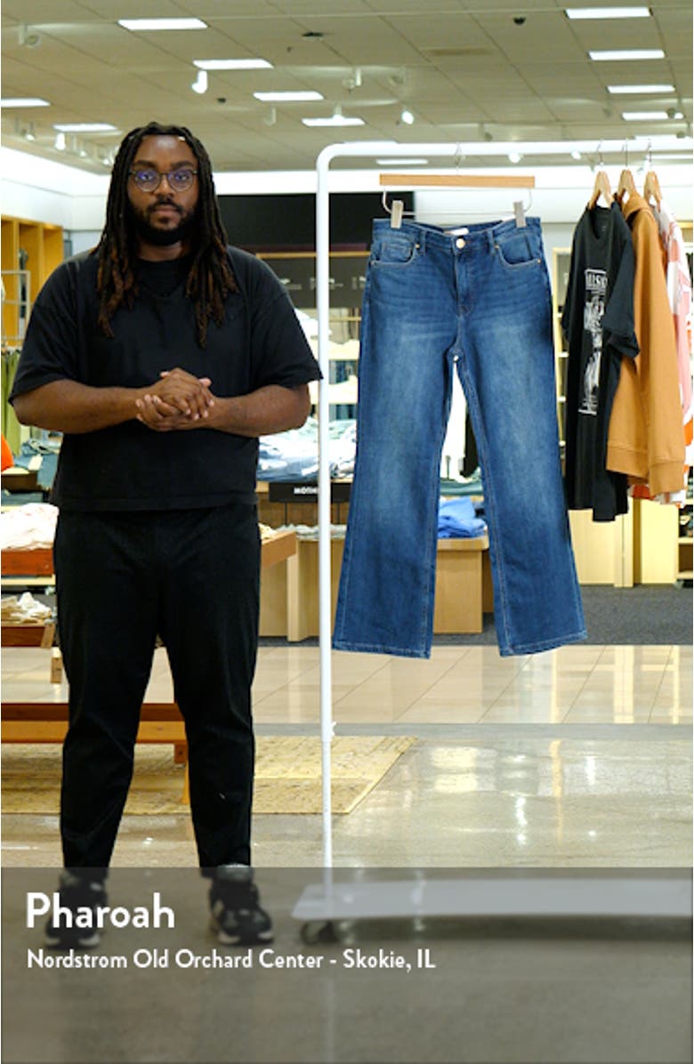 Kelsey High Waist Ankle Inset Kick Flare Jeans, sales video thumbnail