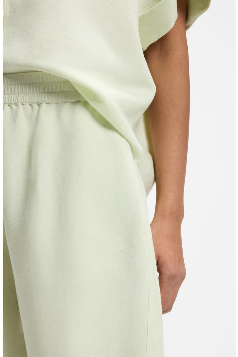 Linen Blend Balloon Trousers, Alternate, color, CUCUMBER