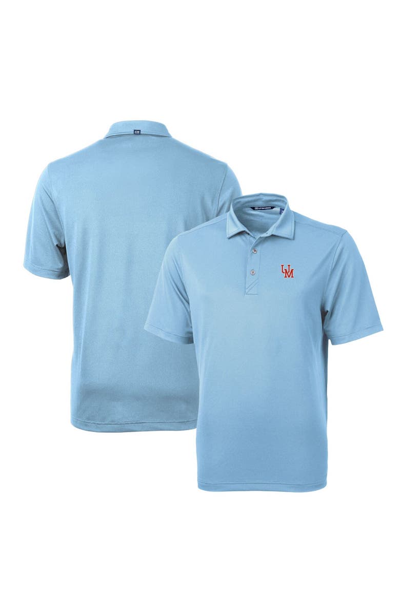 Cutter & Buck Men's Cutter & Buck Light Blue Ole Miss Rebels Team Logo Virtue Eco Pique Recycled Polo, Alternate, color, Light Blue