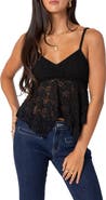 EDIKTED Orchid Lace Camisole