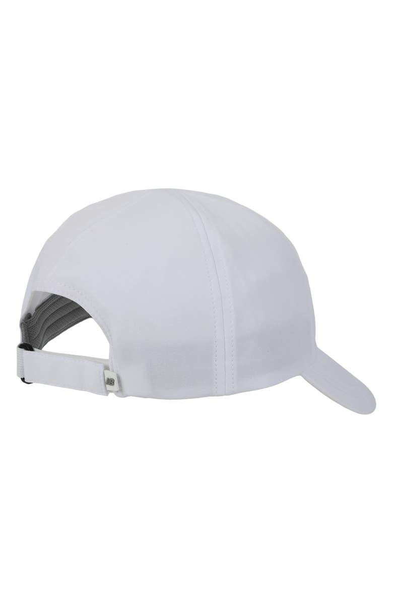 New Balance 6-Panel Performance Baseball Cap, Alternate, color, White