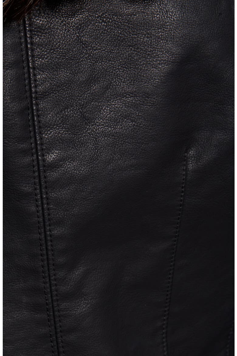 Faux Leather Moto Jacket, Alternate, color, BARE MINIMUM