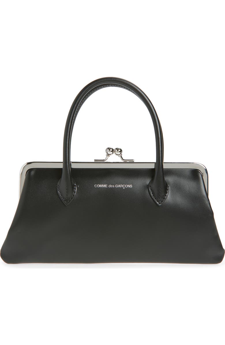 Comme des Garçons Large Frame Top Handle Bag, Main, color, Black