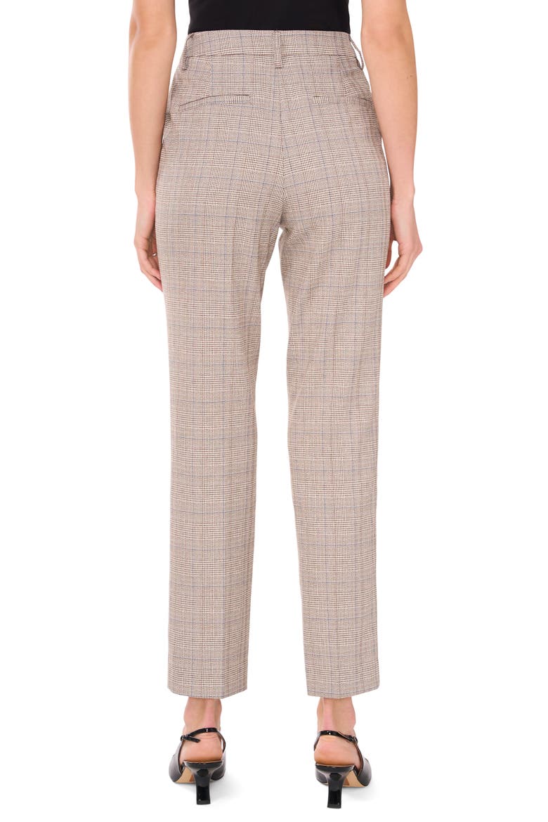 Plaid Straight Leg Pants, Alternate, color, WARM ASH