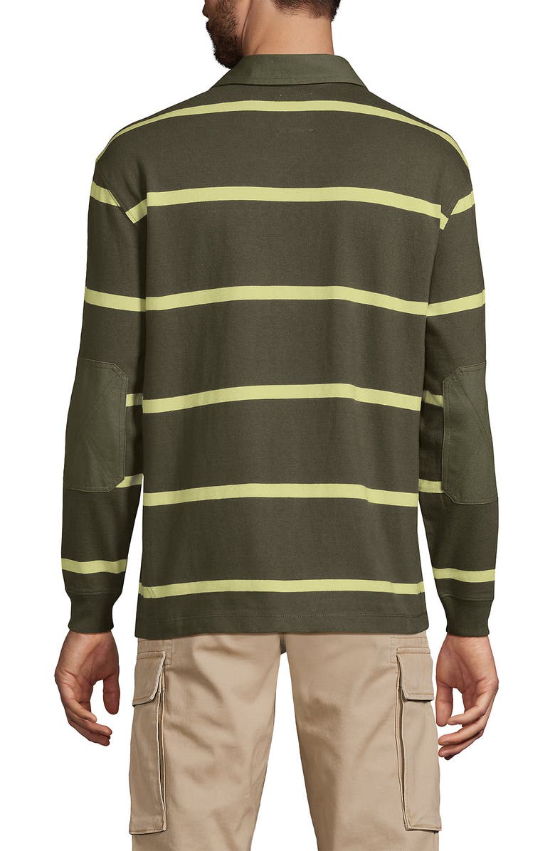 Lands' End Long Sleeve Rugged Rugby Polo, Alternate, color, 