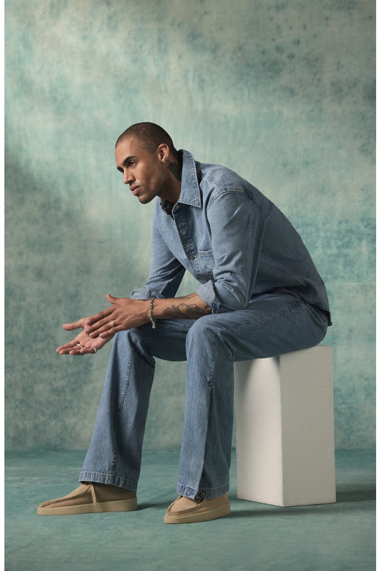 Denim Snap-Up Shirt, Alternate, color, CAMDEN