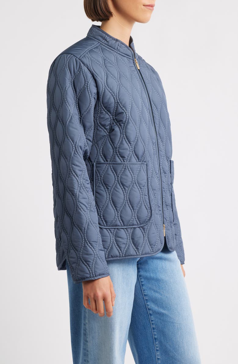 Ilse Jacobsen Aros 06 Quilted Jacket, Alternate, color, Ombre Blue