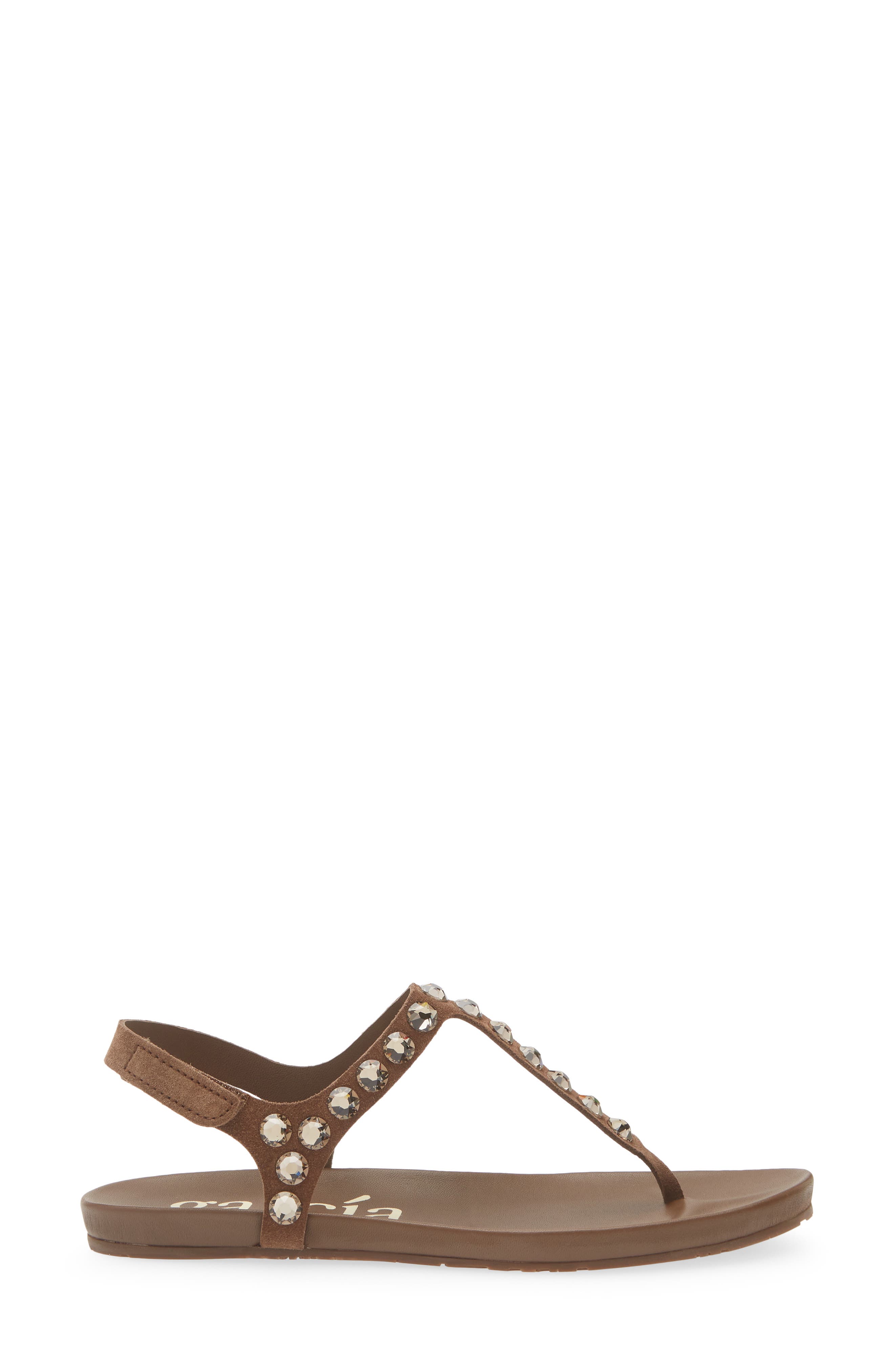 Pedro Garcia Judith Ankle Strap Sandal, Alternate, color, Chocolate Castoro-Greige