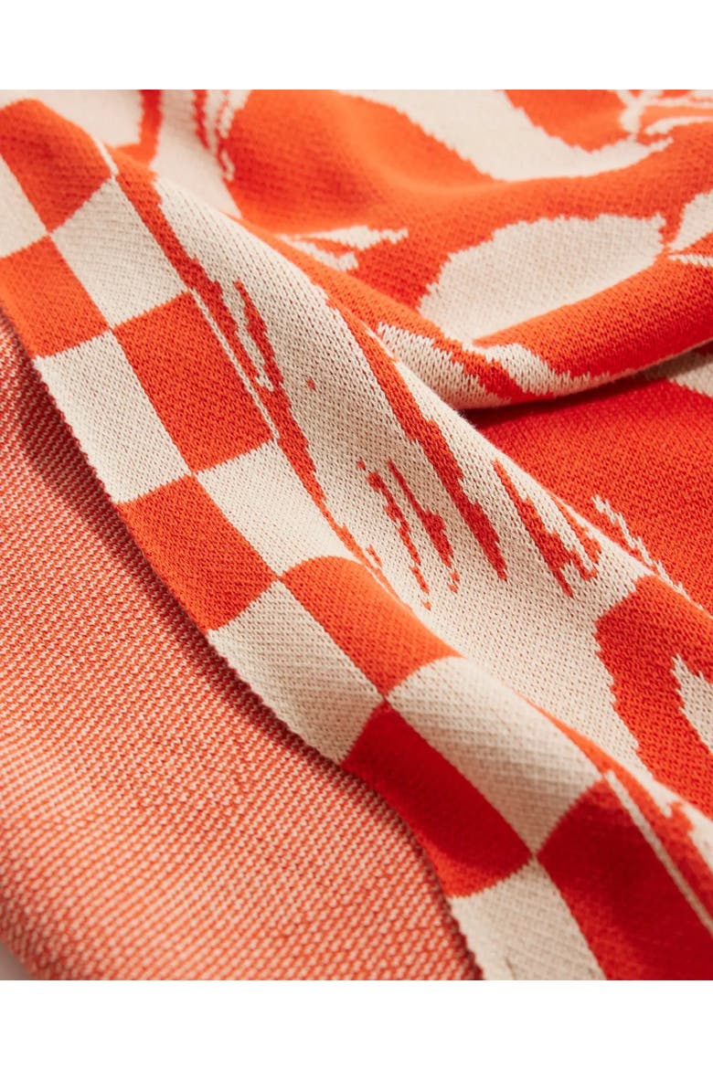 Imagination Knit Throw Blanket, Alternate, color, Flame