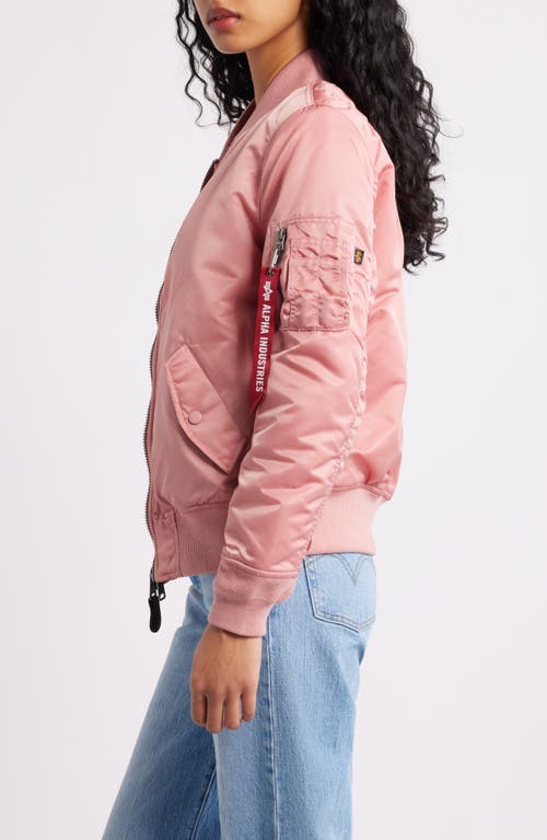 Alpha Industries Ma-1 W Bomber Jacket In Pink