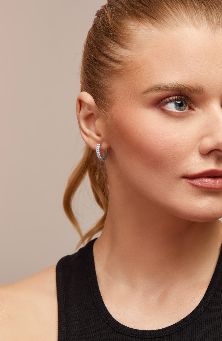 Bony Levy Diamond Hoop Earrings, Alternate, color, 