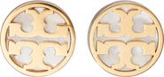 Tory Burch Icon Mother of Pearl Circle Stud Earrings