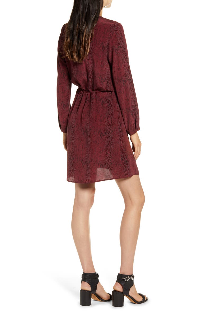 Rails Hana Tie Waist Silk Dress, Alternate, color,