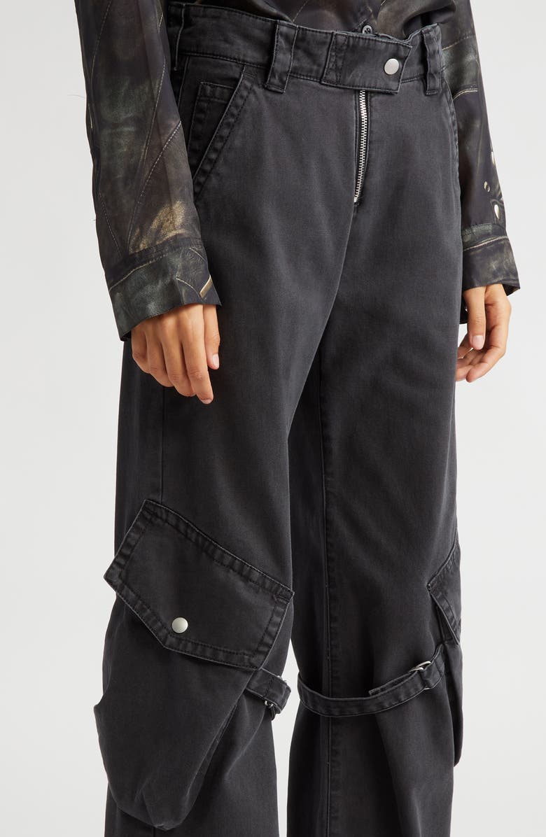 Acne Studios Potina Cotton Cargo Pants, Alternate, color, 
