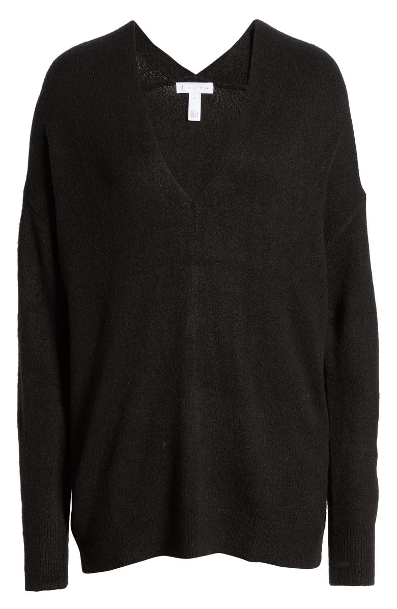 Leith Cozy V-Neck Sweater, Alternate, color, 