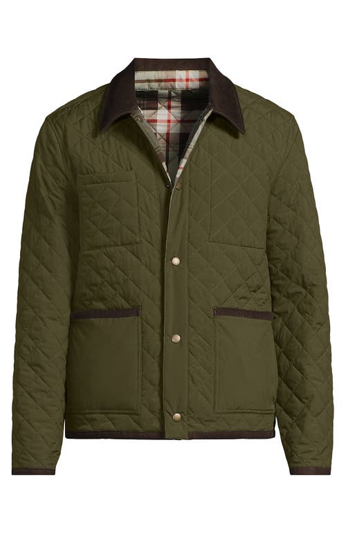 Lands' End Reversible Insulated Barn Jacket In Multi