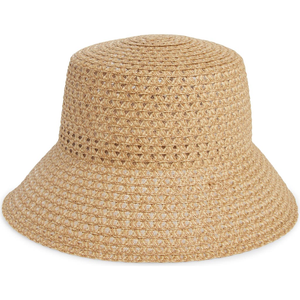 TREASURE & BOND TREASURE & BOND TEXTURED STRAW BUCKET HAT