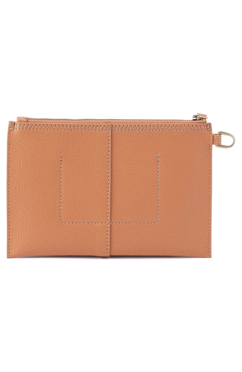 HOBO Small Vida Leather Wristlet, Alternate, color, Biscuit / Coconut Shell