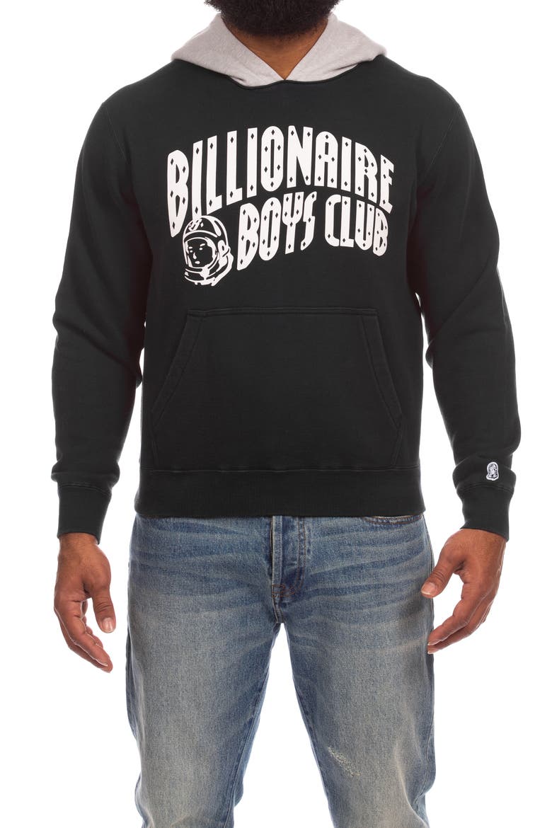 Patches Graphic Hoodie, Main, color, BLACK