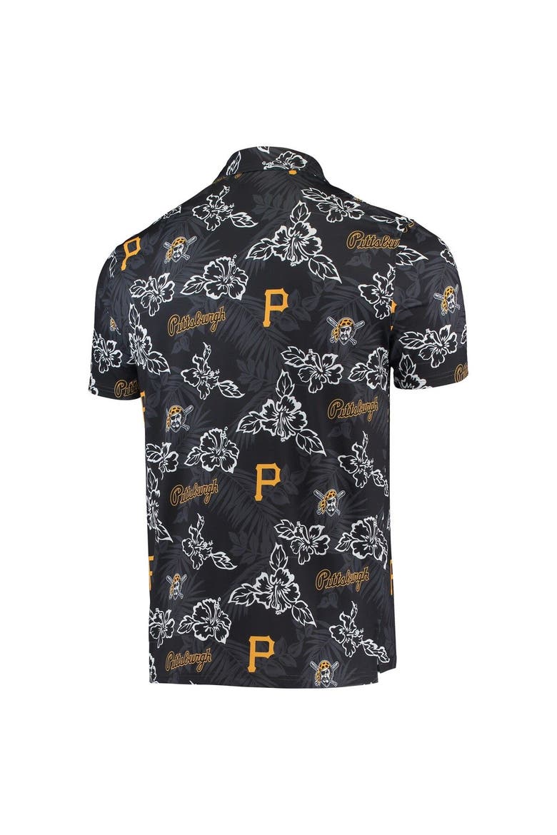 Men's Reyn Spooner Black Pittsburgh Pirates Performance Polo, Alternate, color, Black