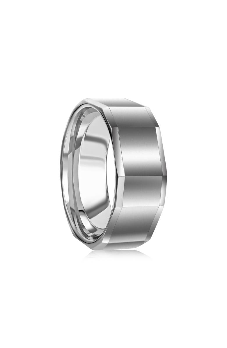 Metallo Men's Faceted Tungsten Ring, Alternate, color, 