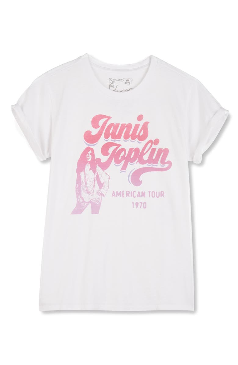 Lucky Brand Janis Joplin Graphic Tee, Main, color,