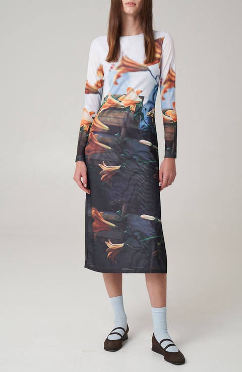 Paulie Long Sleeve Midi Dress