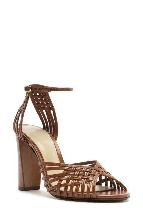 Lilian Woven Ankle Strap Sandal (Women)