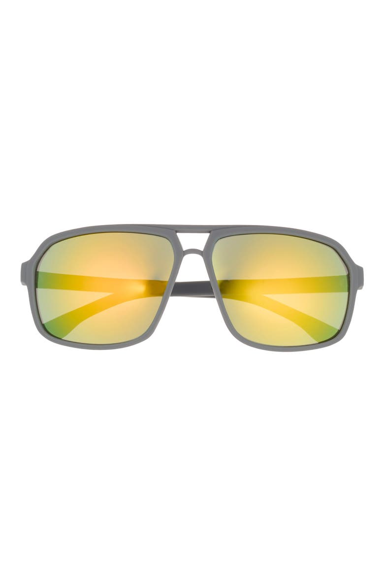 135mm Aviator Sunglasses, Main, color, GREY