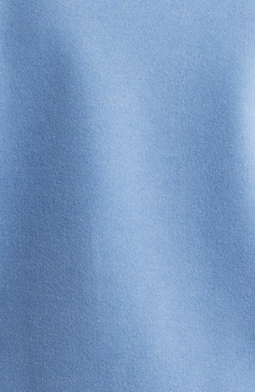 Sam Edelman Crop Jacket With Faux Shearling Collar In Blue