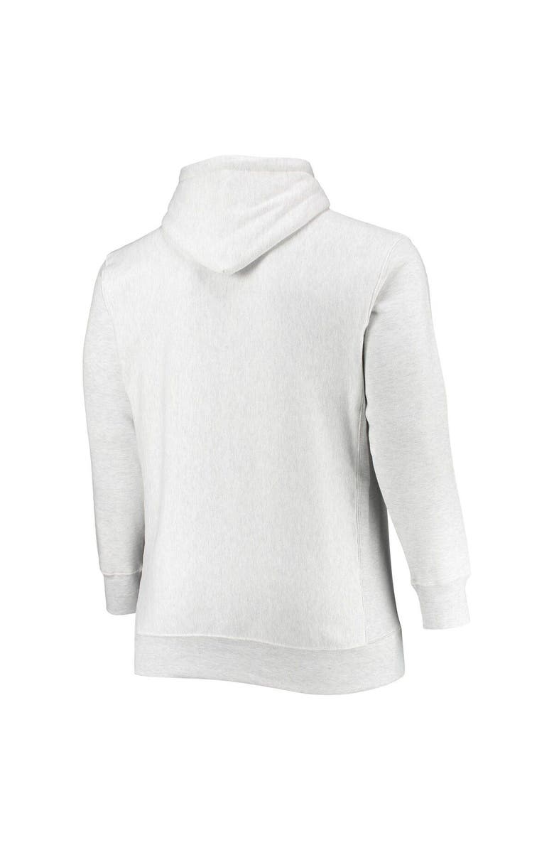 Champion Men's Champion Heathered Gray Michigan State Spartans Big & Tall Reverse Weave Fleece Pullover Hoodie Sweatshirt, Alternate, color, Heather Gray