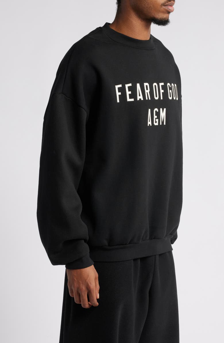 Fear of God Essentials A&M Logo Cotton Fleece Graphic Sweatshirt, Alternate, color,